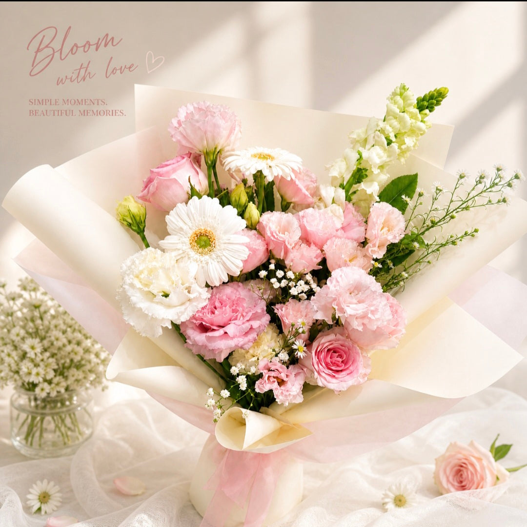 Pastel pink mixed (medium)
