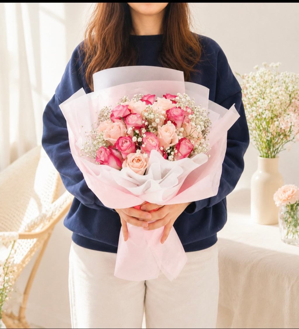 20 Pink Roses