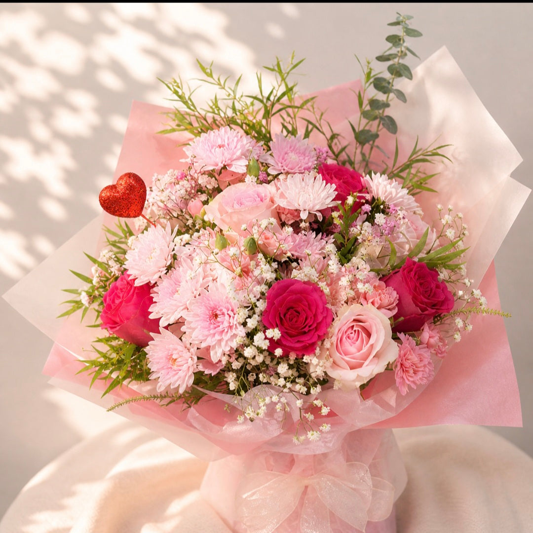 Large Pink mixed